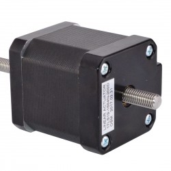 Nema 17 Non Captive Linear Actuator 17LS19-1684N-200D Screw Length 200mm, Lead/rev 2.0mm, 44.0Ncm, 1.68A