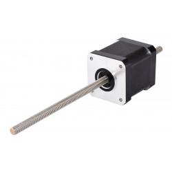 Nema 17 Non Captive Linear Actuator 17LS19-1684N-200D Screw Length 200mm, Lead/rev 2.0mm, 44.0Ncm, 1.68A