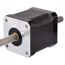 Nema 17 Non Captive Linear Actuator 17LS19-1684N-200D Screw Length 200mm, Lead/rev 2.0mm, 44.0Ncm, 1.68A