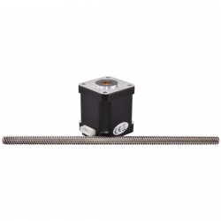 Nema 17 Non Captive Linear Actuator 17LS19-1684N-200D Screw Length 200mm, Lead/rev 2.0mm, 44.0Ncm, 1.68A