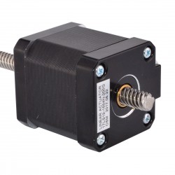 Nema 17 Non Captive Linear Actuator 17LS19-1684N-200G Screw Length 200mm, Lead/rev 8.0mm, 44.0Ncm, 1.68A