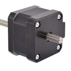 Nema 17 Non Captive Linear Actuator Stepper Motor 17LS13-0844N-200D Screw Length 200mm, Lead/rev 2.0mm, 28.0Ncm, 0.84A