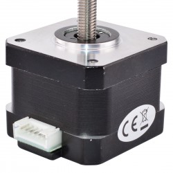 Nema 17 Non Captive Linear Actuator Stepper Motor 17LS13-0844N-200D Screw Length 200mm, Lead/rev 2.0mm, 28.0Ncm, 0.84A