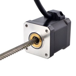 NEMA 17 Non-Captive Acme Linear Stepper Motor 17N19S2504YF5-200RS Screw Length 200mm, Lead/rev 25.4mm, 50Ncm, 1.5A