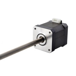 Nema 17 Non-captive Linear Stepper Motor 17N19S1684MB-200RS Screw Length 200mm, Lead/rev 8mm, Thrust 6.5N, 1.68A