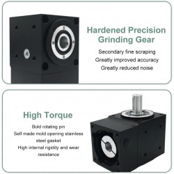 Nema 17 Right Angle Commutator 90 Degree Bevel Gearbox 2:1/3:1/5:1 for Nema 17 Stepper Motor