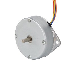 Nema 18 Round Pancake Stepper Motor 18HR06-1004S 1.8deg 9Ncm 1A Φ46×16mm 4 Wires