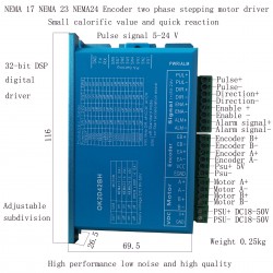 Nema 23 Closed Loop Stepper Motor Kit 1-OK2D42BH-23HS30 1.9Nm with OK2D42BH Stepper Driver