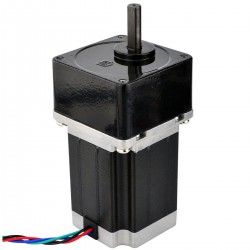 Nema 23 Geared Stepper Motor 23HS30-2804S-SG5 2.8A 5:1 Spur Gearbox 5Nm Max Permissible Torque