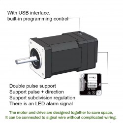 Nema 23 Geared Stepper Motor DLF+HBT5776C 3.5A with 4:1/5:1/10:1/20:1/25:1/40:1/50:1/100:1 Planetary Gearbox
