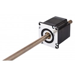 Nema 23 Non Captive Linear Actuator 23LS18-2004N-300N Screw Length 300mm, Lead/rev 2mm, 70Ncm, 2A