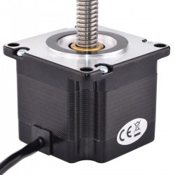 Nema 23 Non Captive Linear Actuator 23LS18-2004N-300N Screw Length 300mm, Lead/rev 2mm, 70Ncm, 2A