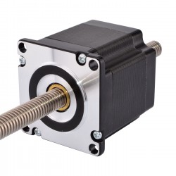 Nema 23 Non Captive Stepper Motor 23LS22-2004N-355T Screw Length 300mm, Lead/rev 2mm, 120Ncm, 2A
