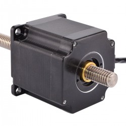 Nema 23 Non Captive Stepper Motor 23LS22-2004N-400T Screw Length 400mm, Lead/rev 2mm, 120Ncm, 2A