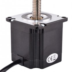 Nema 23 Non Captive Stepper Motor 23LS22-2004N-400T Screw Length 400mm, Lead/rev 2mm, 120Ncm, 2A