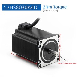 Nema 23 Stepper Motor 57HS56/80/11230A4 1.2Nm/2Nm/3Nm 1.8 Deg 4-Wires for 3D Print/CNC Router Mill