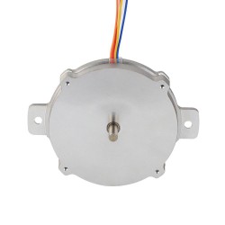 Nema 24 Round Pancake Stepper Motor 24HR04-1004S 1.8deg 6Ncm 1A Φ60×9.6mm 4 Wires