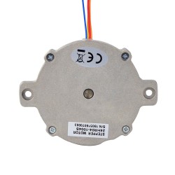 Nema 24 Round Pancake Stepper Motor 24HR04-1004S 1.8deg 6Ncm 1A Φ60×9.6mm 4 Wires