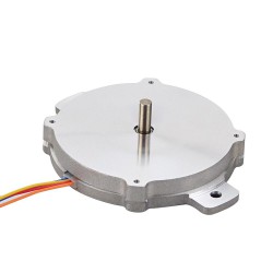 Nema 24 Round Pancake Stepper Motor 24HR04-1004S 1.8deg 6Ncm 1A Φ60×9.6mm 4 Wires