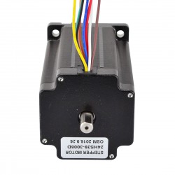 Nema 24 Unipolar/Bipolar Stepper Motor 24HS39-3008D 4Nm Dual Shaft 60×60×100mm 8 Wires