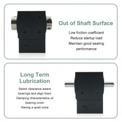 Nema 34 90 Degree Bevel Gearbox Ratio 2:1/3:1/5:1 for NEMA 34 Stepper/ 80mmServo Motor