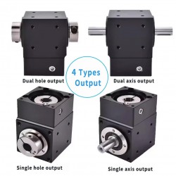 Nema 34 90 Degree Bevel Gearbox Ratio 2:1/3:1/5:1 for NEMA 34 Stepper/ 80mmServo Motor