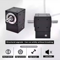 Nema 34 90 Degree Bevel Gearbox Ratio 2:1/3:1/5:1 for NEMA 34 Stepper/ 80mmServo Motor