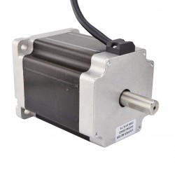 Nema 34 Bipolar Stepper Motor 34HS46-5004D 8.5Nm 5A 1.8 deg Dual Shaft 86×86×114mm 4 Wires