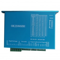 Nema 34 Closed Loop Stepper Driver OK2D86BH 0-6A 24~100VDC （With Radiator and Fan）