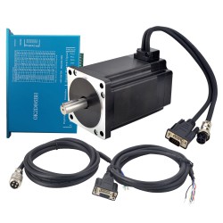 Nema 34 Closed Loop Stepper Motor Kit 1-OK2D86BH-34HE46 9.0Nm with OK2D86BH Driver & 1.7m Cable