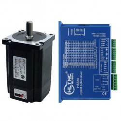 Nema 34 Closed Loop Stepper Motor Kit 86HB250-156B-HBS86 (No Brake) 12N.m With HBS86 Stepper Driver