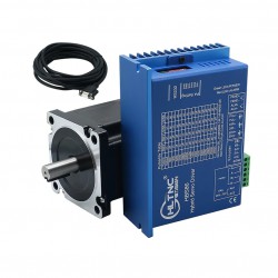 Nema 34 Closed Loop Stepper Motor Kit 86HB250-156B-HBS86 12N.m With HBS86 Stepper Driver + Brake