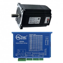 Nema 34 Closed Loop Stepper Motor Kit 86HB250-82B-HBS86 (No Brake) 4.5N.m with HBS86 Stepper Driver