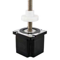 Nema 34 External Linear Actuator 34LS31-3124C-150E Screw Length 150mm, Lead/rev 6.35mm, Thrust 800N, 3.12A