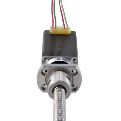 NEMA 8 External Ball Screw Linear Stepper Motor 8E15S0504BAM5-150RS Screw Length 150mm, Lead/rev 1mm