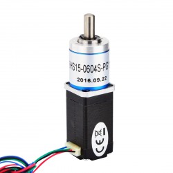 Nema 8 Geared Stepper Motor 8HS15-0604S-PG19 0.6A 19:1 Planetary Gearbox 0.6Nm Output Holding Torque