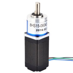 Nema 8 Geared Stepper Motor 8HS15-0604S-PG5 0.6A 5:1 Planetary Gearbox 0.17Nm Output Holding Torque