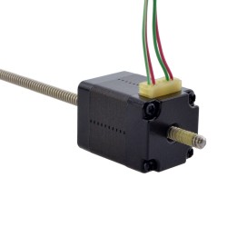 NEMA 8 Non-Captive Acme Linear Stepper Motor 8N11S0504SC5-150RS Screw Length 150mm, Lead/rev 1mm, 1.5Ncm, 0.5A