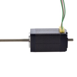 NEMA 8 Non-Captive Acme Linear Stepper Motor 8N15S0504SC5-150RS Screw Length 150mm, Lead/rev 1mm, 2Ncm, 0.5A