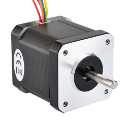 Nema Size 17 Dual Shaft Stepper Motor 17HM19-0406D 32Ncm 0.4A 0.9 deg 42×42×39mm 6 Wires