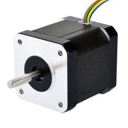 Nema Size 17 Dual Shaft Stepper Motor 17HM19-0406D 32Ncm 0.4A 0.9 deg 42×42×39mm 6 Wires