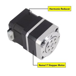 Neme 17 Harmonic Stepper Motor 42HS4015A4D5 with 30:1 Harmonic Gearbox + TB6600 Stepper Driver