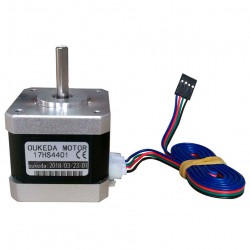 Oukeda NEMA 17 Bipolar Stepper Motor 17HS4401 45Ncm 1.68A 1.8 deg 4 Wires for 3D Printer Robotics