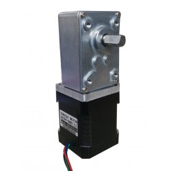 Oukeda Nema 17 Worm Gearbox Stepper Motor OSP001485 with 17:1/30:1/50:1/75:1/100:1/290:1/500:1 Worm Gearbox