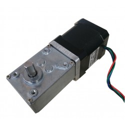 Oukeda Nema 17 Worm Gearbox Stepper Motor OSP001485 with 17:1/30:1/50:1/75:1/100:1/290:1/500:1 Worm Gearbox