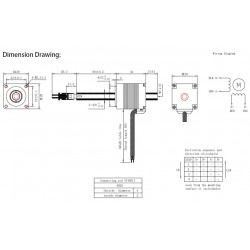 Oukeda OK28DL33B-Q60-ZC Nema 11 Hollow Shaft Stepper Motor 1.8 deg 6.8Ncm for Yamaha IC Burning Machine / Labeling Machine