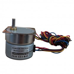 Oukeda OK42BY38-0133PG75 Φ42mm PM Geared Stepper Motor 7.5 Deg 24V 4 Phase with 10:1/30:1/50:1/75:1/120:1 Gearbox