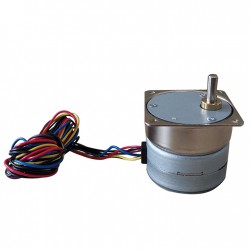 Oukeda OK42BY38-0133PG75 Φ42mm PM Geared Stepper Motor 7.5 Deg 24V 4 Phase with 10:1/30:1/50:1/75:1/120:1 Gearbox