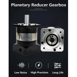PLF090 Series Planetary Gear Box Ratio 3:1 - 100:1 for NEAM34 Stepper Motor, 80mm Servo Motor 750W