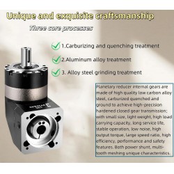 PVE090 Series Nema 34 Right Angle Servo Planetary Gearbox 3:1 - 100:1 for NEMA34 86mm Motor / 80mm Servo Motor